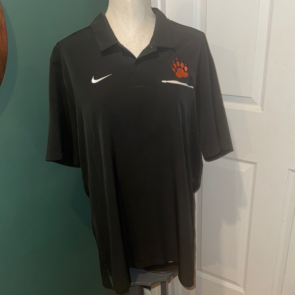 Men’s Nike Dri-fit dark gray Polo‎ Shirt with CLEMSON TIGERS. Sz XL
